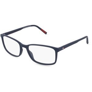 Safilo GmbH Tommy Hilfiger TH 2327 Herren-Brille inkl. Gläser Vollrand Eckig Kunststoff-Gestell 56/18/145, Blau