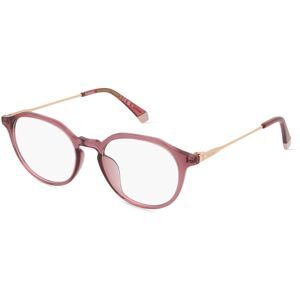 Safilo GmbH Polaroid PLD D510/G Unisex-Brille inkl. Gläser Vollrand Panto Kunststoff-Gestell 49/18/145, Rot