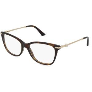 Luxottica Fashion Brillen Vertriebs GmbH Jimmy Choo 0JC3007HB Damen-Brille inkl. Gläser Vollrand Quadratisch Acetat-Gestell 54/17/140, Havanna