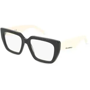 Marchon Germany GmbH Karl Lagerfeld KL6159 Unisex-Brille inkl. Gläser Vollrand Quadratisch Acetat-Gestell 54/18/140, Schwarz