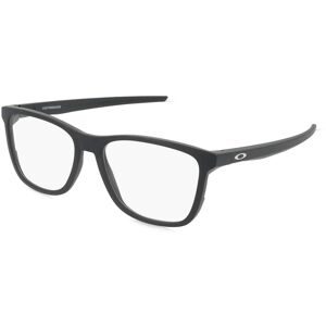 Luxottica Fashion Brillen Vertriebs GmbH Oakley OX8163 Herren-Brille inkl. Gläser Vollrand Rund Kunststoff-Gestell 55/17/141, Schwarz