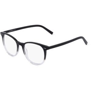 DE RIGO Vision D.A.CH. GmbH Rodenstock 5356 Unisex-Brille inkl. Gläser Vollrand Rund Kunststoff-Gestell 50/19/145, Schwarz
