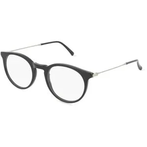 Suncute Industries Co., Ltd. Fielmann MC 638 CL Unisex-Brille inkl. Gläser Vollrand Panto Acetat-Gestell 48/21/145, Schwarz