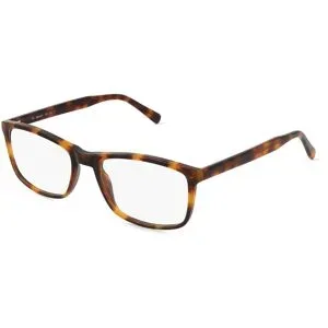 C&S CO. LTD. Fielmann ABC 062 CL DAVID Herren-Brille inkl. Gläser Vollrand Quadratisch Acetat-Gestell 53/19/145, Havanna