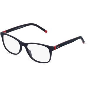 Safilo SpA Tommy Hilfiger TH1950 Herren-Brille inkl. Gläser Vollrand Quadratisch Kunststoff-Gestell 54/16/140, Blau