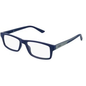 Kering Eyewear Spa Puma PU0431O Unisex-Brille inkl. Gläser Vollrand Quadratisch Kunststoff-Gestell 54/17/145, Blau