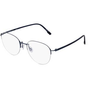 DE RIGO Vision D.A.CH. GmbH Rodenstock 7140 Unisex-Brille inkl. Gläser Vollrand Rund Metall-Gestell 52/18/140, Blau