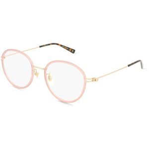 Kering Eyewear Spa Gucci GG1851OA Unisex-Brille inkl. Gläser Vollrand Rund Kunststoff-Gestell 50/19/150, Pink