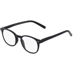 Brille. JUNIOR G35400 schwarz +2.00 dpt. Panto-Kunststoffbrille mit passendem Etui