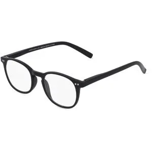 Brille. JUNIOR G35400 schwarz +2.00 dpt. Panto-Kunststoffbrille mit passendem Etui