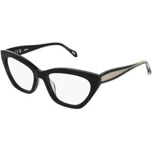 DE RIGO Vision D.A.CH. GmbH Just Cavalli VJC184 Damen-Brille inkl. Gläser Vollrand Cat Eye Kunststoff-Gestell 54/18/140, Schwarz