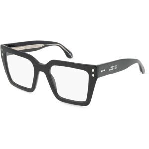 Safilo GmbH Isabel Marant IM 0175 Damen-Brille inkl. Gläser Vollrand Quadratisch Acetat-Gestell 51/20/145, Schwarz