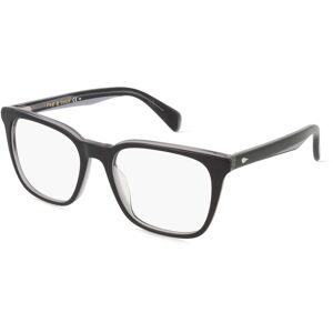 Safilo GmbH Rag & Bone RNB7026/G Herren-Brille inkl. Gläser Vollrand Quadratisch Acetat-Gestell 53/19/145, Schwarz