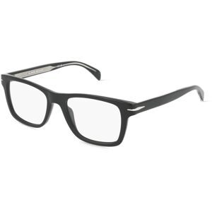 Safilo GmbH David Beckham DB 1073 Herren-Brille inkl. Gläser Vollrand Quadratisch Acetat-Gestell 52/18/145, Schwarz