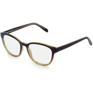 Zhangzhou Agilton Optical Co., Ltd. Fielmann MC 516 FA Damen-Brille inkl. Gläser Vollrand Butterfly Propionat-Gestell 51/17/140, Braun