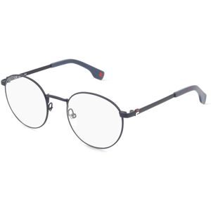DE RIGO Vision D.A.CH. GmbH Fila VFI717 Unisex-Brille inkl. Gläser Vollrand Panto Edelstahl-Gestell 50/21/140, Blau