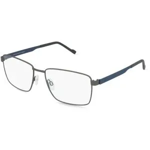 Eschenbach Optik GmbH Titanflex 820999 Herren-Brille inkl. Gläser Vollrand Quadratisch Metall-Gestell 57/17/145, Grau