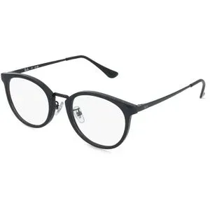 Luxottica Fashion Brillen Vertriebs GmbH Ray-Ban RX7266D Unisex-Brille inkl. Gläser Vollrand Panto Kunststoff-Gestell 49/20/145, Schwarz