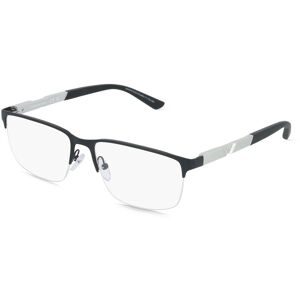 Luxottica Fashion Brillen Vertriebs GmbH Emporio Armani EA1164 Herren-Brille inkl. Gläser Halbrand Eckig Metall-Gestell 56/17/145, Schwarz