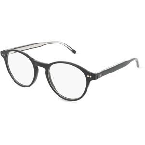 Safilo SpA Tommy Hilfiger TH 2129 Herren-Brille inkl. Gläser Vollrand Panto Acetat-Gestell 51/20/150, Schwarz