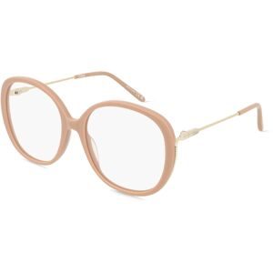 Kering Eyewear Spa Chloé CH0172O ELYS Unisex-Brille inkl. Gläser Vollrand Oval Acetat-Gestell 55/17/135, Beige