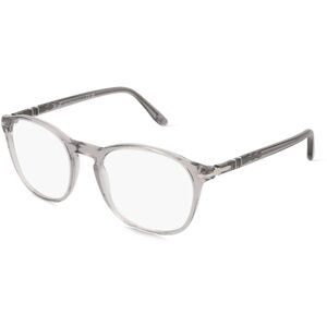 Luxottica Fashion Brillen Vertriebs GmbH Persol 0PO3007V Herren-Brille inkl. Gläser Vollrand Quadratisch Acetat-Gestell 52/19/145, Grau