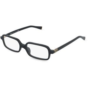 Luxottica Fashion Brillen Vertriebs GmbH Miu Miu 0MU 01YV Damen-Brille inkl. Gläser Vollrand Eckig Acetat-Gestell 51/16/140, Schwarz