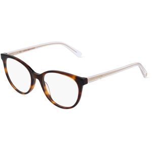 Safilo GmbH Tommy Hilfiger TH1888 Damen-Brille inkl. Gläser Vollrand Butterfly Acetat-Gestell 52/18/140, Havanna