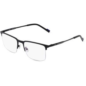 Marchon Germany GmbH Zeiss ZS23125 Unisex-Brille inkl. Gläser Halbrand Quadratisch Metall-Gestell 55/20/145, Schwarz
