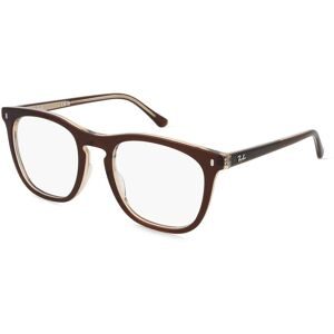 Luxottica Fashion Brillen Vertriebs GmbH Ray-Ban 0RX2210V Unisex-Brille inkl. Gläser Vollrand Quadratisch Acetat-Gestell 53/21/145, Braun