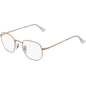 Luxottica Fashion Brillen Vertriebs GmbH Ray-Ban RB 6448 Unisex-Brille inkl. Gläser Vollrand Panto Metall-Gestell 48/21/145, Pink