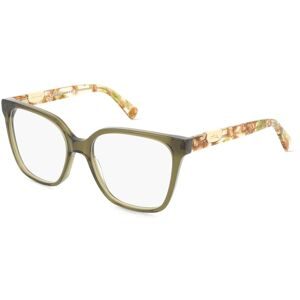 Marchon Germany GmbH Longchamp LO2765 Unisex-Brille inkl. Gläser Vollrand Eckig Acetat-Gestell 52/16/140, Grün