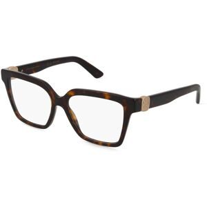 Luxottica Fashion Brillen Vertriebs GmbH Dolce&Gabbana 0DG3395 Damen-Brille inkl. Gläser Vollrand Quadratisch Acetat-Gestell 53/16/145, Havanna