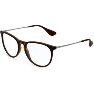 Luxottica Fashion Brillen Vertriebs GmbH Ray-Ban RB 4171 ERIKA BL Damen-Blaulichtfilterbrille ohne Sehstärke Vollrand Panto Kunststoff-Gestell, Havanna