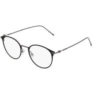 Safilo SpA Boss 1432 Damen-Brille inkl. Gläser Vollrand Quadratisch Metall-Gestell 50/21/145, Schwarz