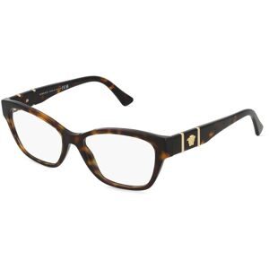 Luxottica Fashion Brillen Vertriebs GmbH Versace VE3344 Damen-Brille inkl. Gläser Vollrand Cat Eye Acetat-Gestell 52/16/140, Havanna