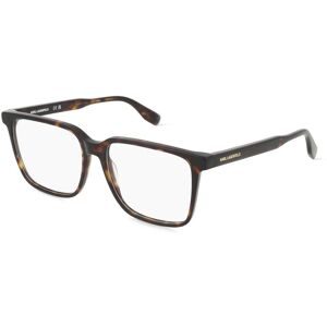 Marchon Germany GmbH Karl Lagerfeld KL6157 Unisex-Brille inkl. Gläser Vollrand Quadratisch Acetat-Gestell 54/16/145, Havanna