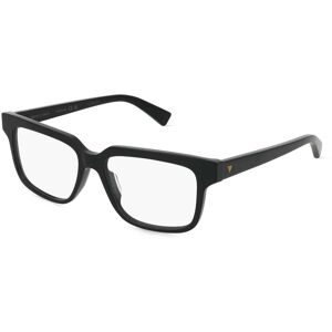 Kering Eyewear Spa Bottega Veneta  BV1256O Unisex-Brille inkl. Gläser Vollrand Quadratisch Acetat-Gestell 54/16/145, Schwarz