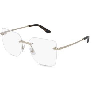 Luxottica Fashion Brillen Vertriebs GmbH Jimmy Choo JC2020B Damen-Brille inkl. Gläser Randlos Quadratisch Metall-Gestell 55/15/140, Gold