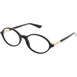 Kering Eyewear Spa Chloé CH0367O Damen-Brille inkl. Gläser Vollrand Rund Acetat-Gestell 54/17/140, Schwarz
