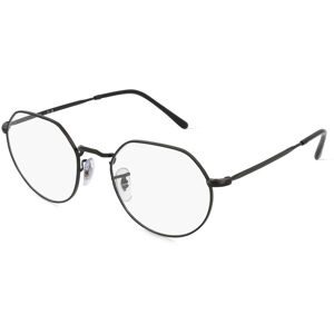 Luxottica Fashion Brillen Vertriebs GmbH Ray-Ban RX6465 Unisex-Brille inkl. Gläser Vollrand Geometrisch Metall-Gestell 49/20/140, Schwarz