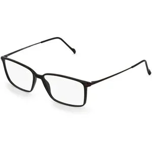 Stepper Eyewear LTD. Fielmann COMFORT 091 CL Herren-Brille inkl. Gläser Vollrand Quadratisch TR90-Gestell 53/14/140, Schwarz