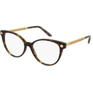 Luxottica Fashion Brillen Vertriebs GmbH Versace 0VE3353 Damen-Brille inkl. Gläser Vollrand Cat Eye Acetat-Gestell 54/16/140, Havanna