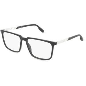 Marcolin Deutschland GmbH Adidas SP5071 Herren-Brille inkl. Gläser Vollrand Geometrisch Kunststoff-Gestell 55/15/145, Schwarz