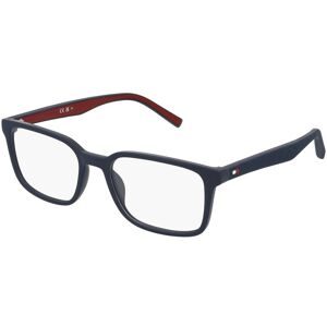 Safilo GmbH Tommy Hilfiger Eyewear TH 2049 Herren-Brille inkl. Gläser Vollrand Quadratisch Kunststoff-Gestell 53/18/145, Blau