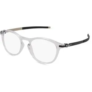 Luxottica Fashion Brillen Vertriebs GmbH Oakley OX8105 Herren-Brille inkl. Gläser Vollrand Rund Kunststoff-Gestell 50/19/140, Transparent