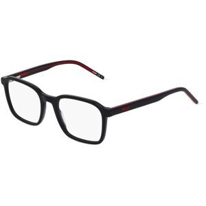 Safilo GmbH Hugo HG 1202 Herren-Brille inkl. Gläser Vollrand Quadratisch Acetat-Gestell 53/20/145, Schwarz