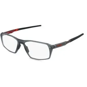 Luxottica Fashion Brillen Vertriebs GmbH Oakley OX8170 TENSILE Herren-Brille inkl. Gläser Vollrand Quadratisch Kunststoff-Gestell 56/17/138, Grau