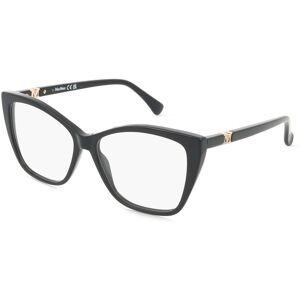 Marcolin Deutschland GmbH Max Mara MM5036 Damen-Brille inkl. Gläser Vollrand Quadratisch Acetat-Gestell 54/14/140, Schwarz