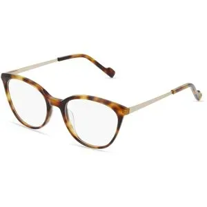 FERDINAND MENRAD GmbH & Co KG Fielmann 2188 FLEX FA Damen-Brille inkl. Gläser Vollrand Butterfly Kunststoff-Gestell 51/18/140, Gold